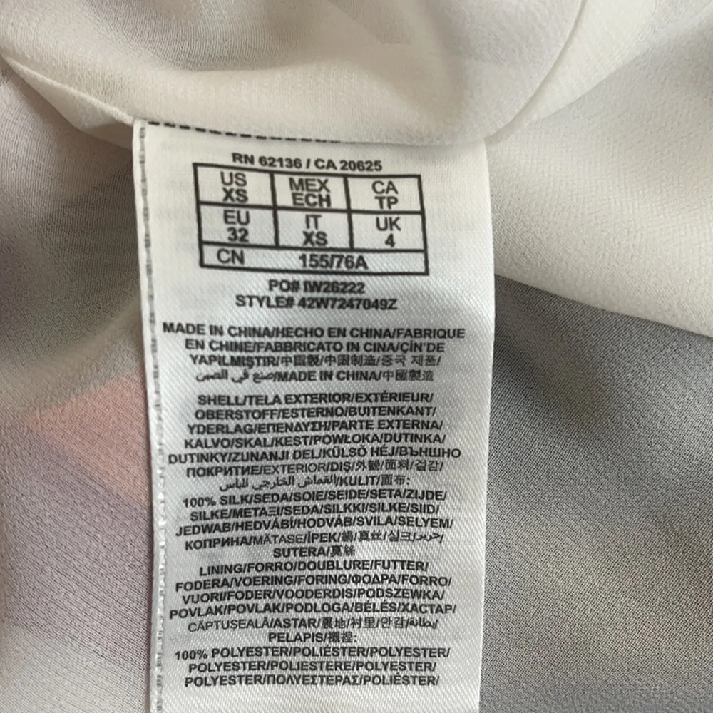 Marciano Silk Art Deco POCKETS! Dress XS - Picture 8 of 9